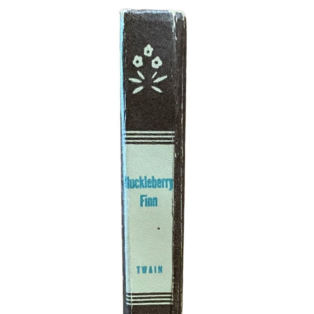 Vintage Huckleberry Finn Book 1951 Hardcover Mark Twain Illustrated Whitman Pub